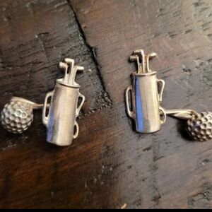 Tiffany & Co. Vintage Golf Cuff Links 925